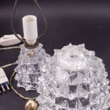 Elegant Table Lamp in Rostrato Murano Glass Vase for Barovier & Toso, 1940s