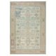 One of a kind Vintage Beige Large Area Rug. Handmade Turkish Carpet