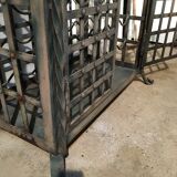 Wrought iron wine cabinet