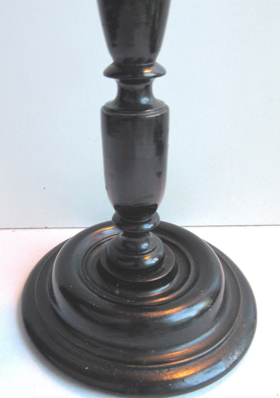 Former wooden hat holder turned blackened Napoleon III