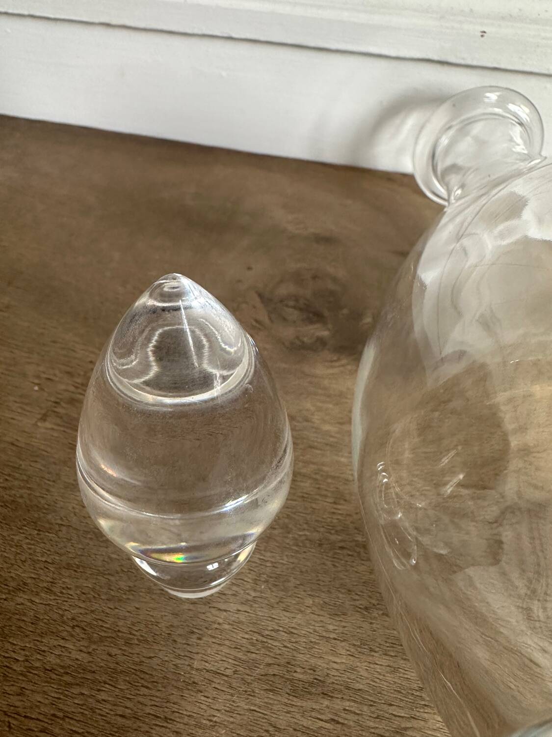 Carafe vintage forme goutte