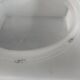Paire d'appliques/plafonniers carrés  en opaline mate vintage