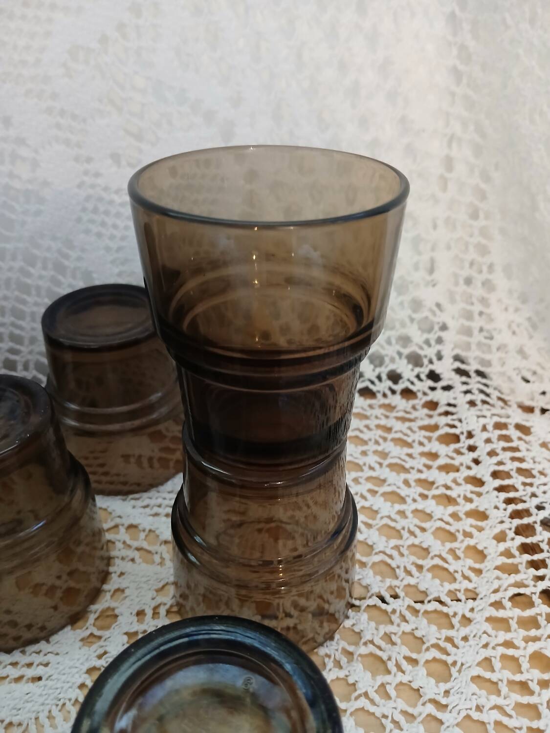 10 vintage water glasses