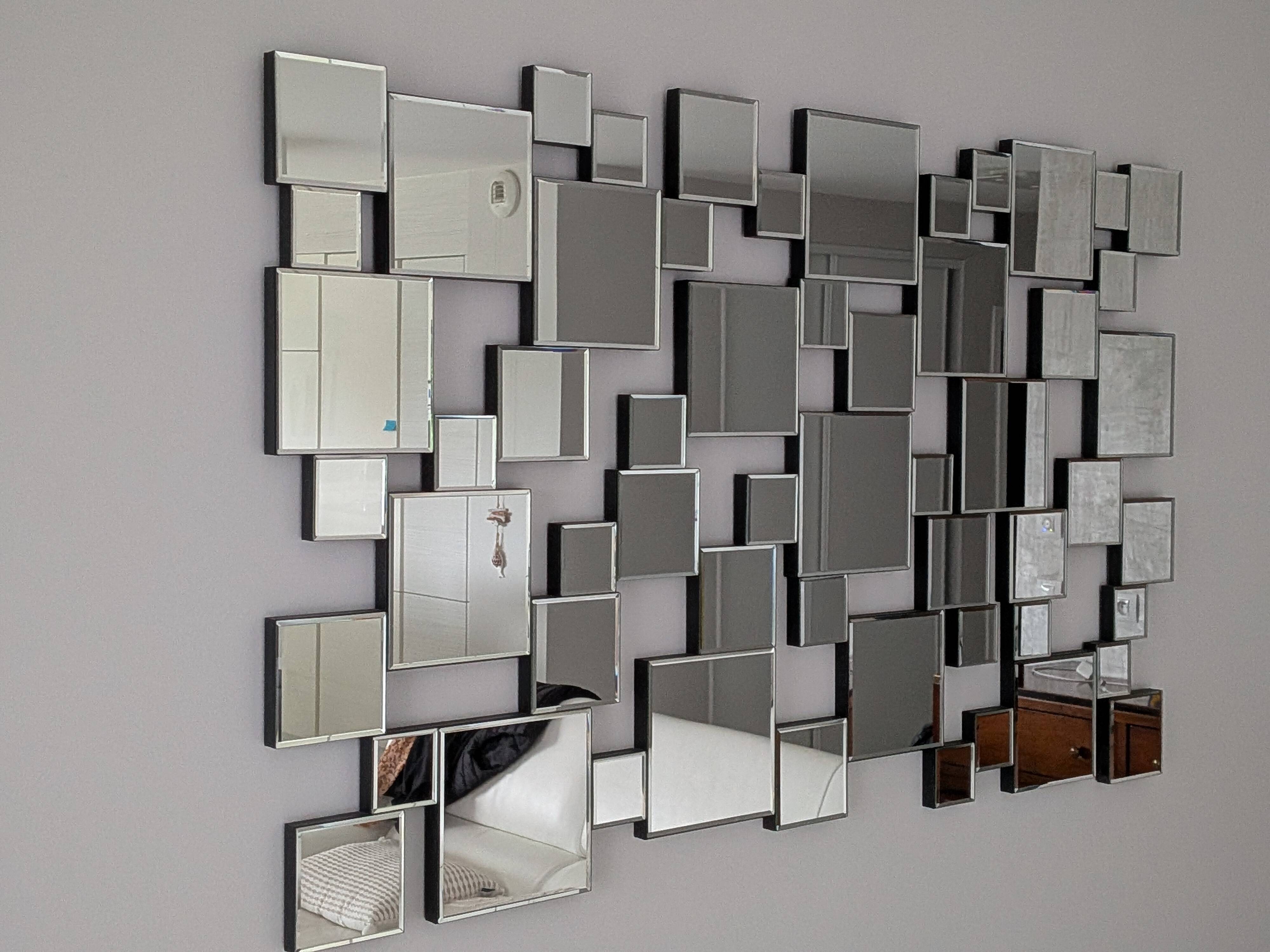 Miroir mural mosaïque
