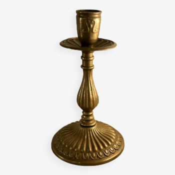 Gilded bronze candle holder