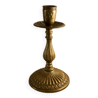 Gilded bronze candle holder
