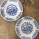 Paire d'assiettes vintage "chevaux"