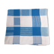 Damask tablecloth with blue and white checkers 1m60 x 1m90