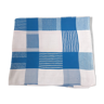Nappe damassée à carreaux bleus et blanc 1m60 x 1m90