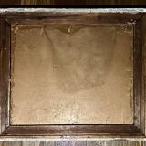 Huile impressionniste ancienne d’un port de Méditerranée