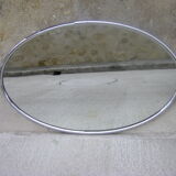 Chrome contour mirror Art Deco