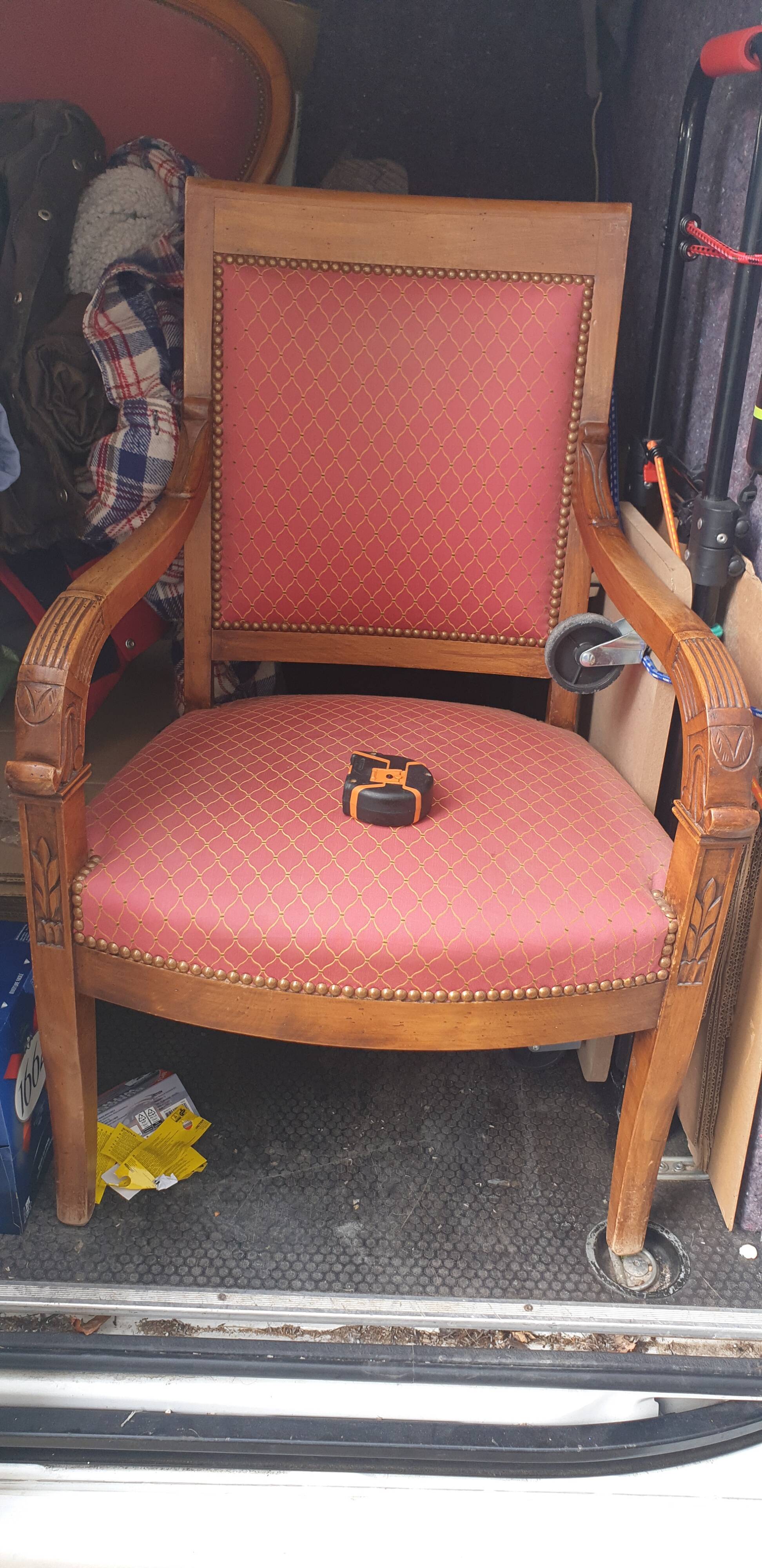 Restoration style armchair from the mid-20th century