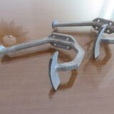 Pair of aluminum coat racks 30 years 40
