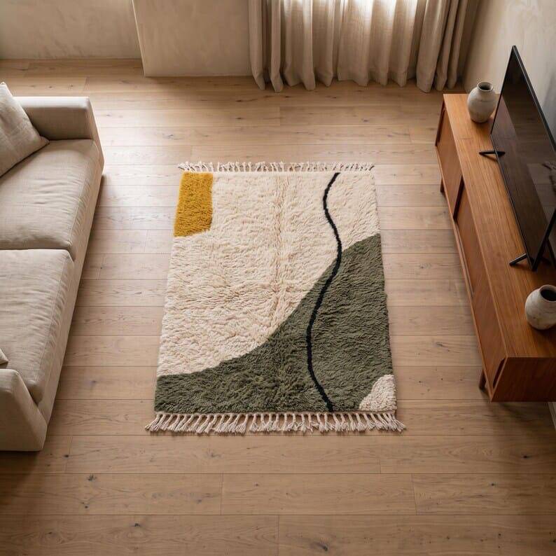 Traditional handmade Berber rug 1.5/2.5 m