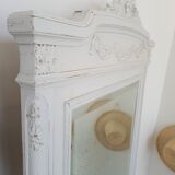White patinated mirror 87x145cm
