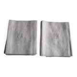 11 old damask napkins, monogrammed