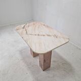 Italian Marble Side Table, 1980s