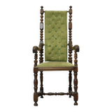 Fauteuil Louis XIII Os de mouton