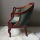 Bergère style restauration en acajou