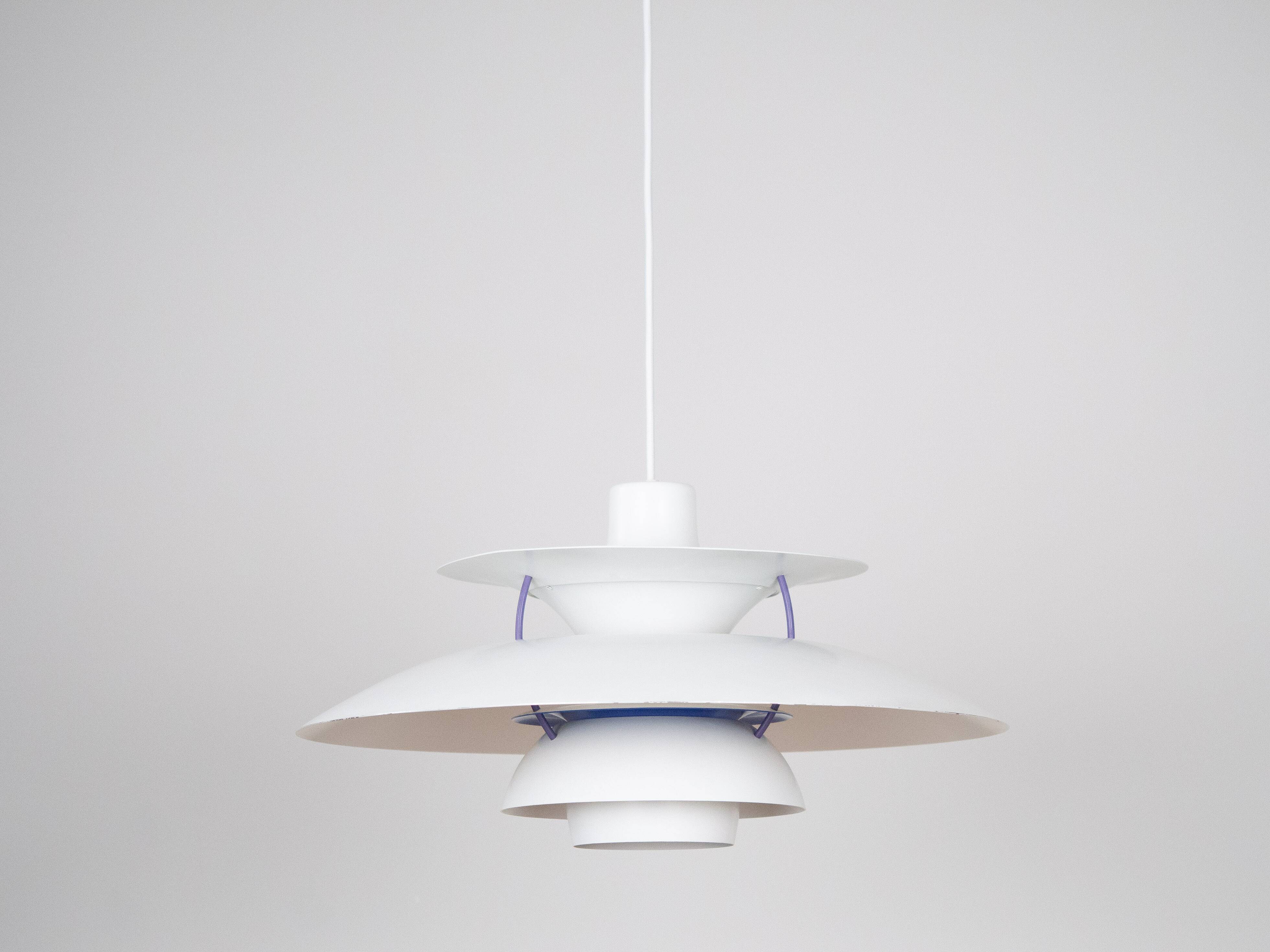 Lampe suspendue vintage danoise PH 5 par Poul Henningsen, Louis Poulsen, 1958