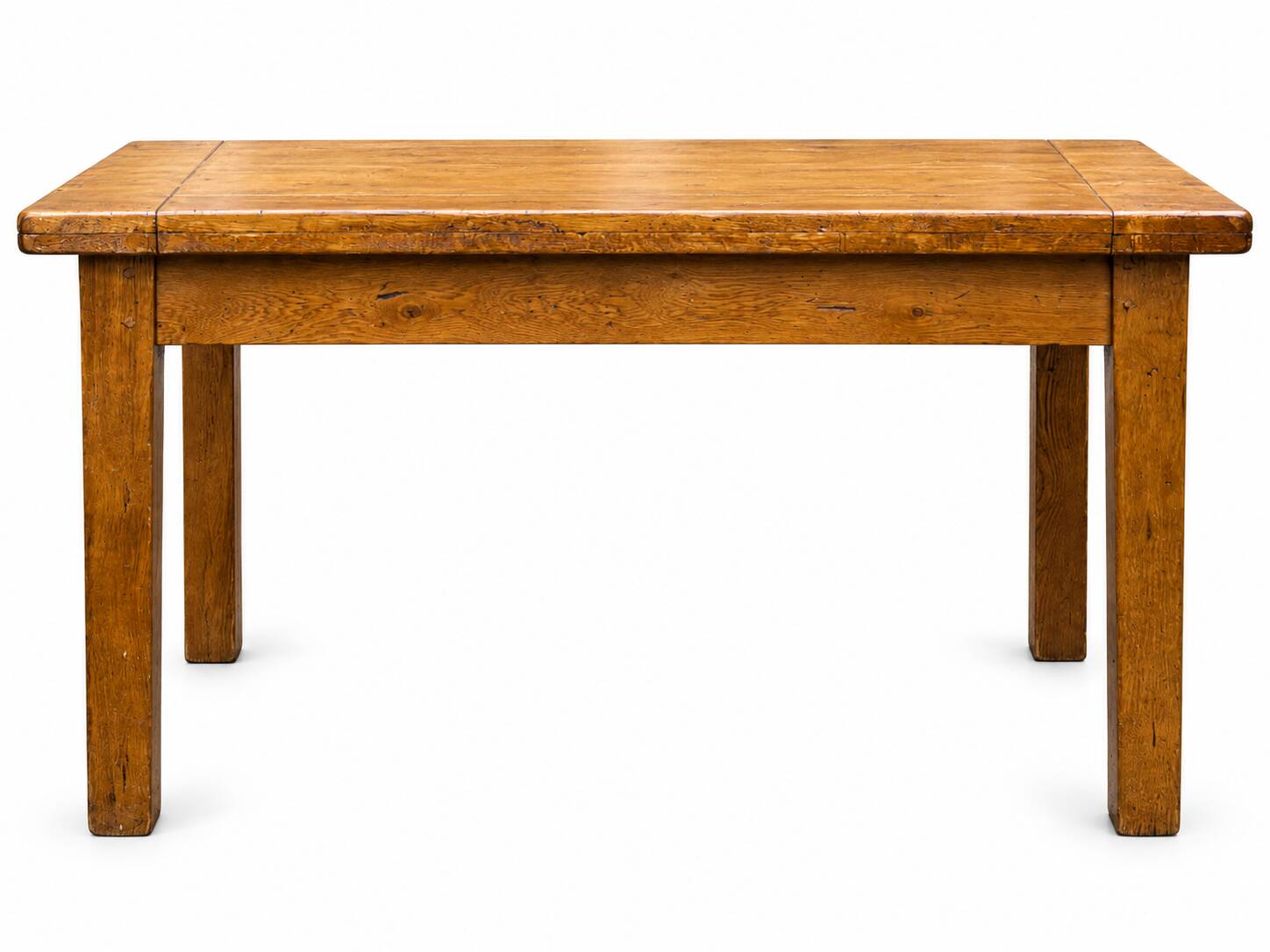 Table de ferme ancienne en chêne massif 120 cm