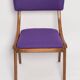 Mid-Century Modern Bumerang Chair, Purple Wool, Poland, 1960s