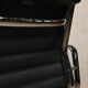 Charles & Ray Eames EA117 Office Chair in Black Leather and Chrome, Vitra