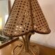 Paire de lampe vintage rotin et cannage