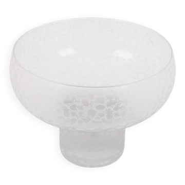 Bol en cristal de design italien des années 1980