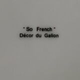 6 Assiettes design SO FRENCH, décor du Galion