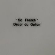 6 SO FRENCH designer plates, Galion decor