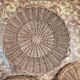 Lot de 4 plateaux en osier vintage