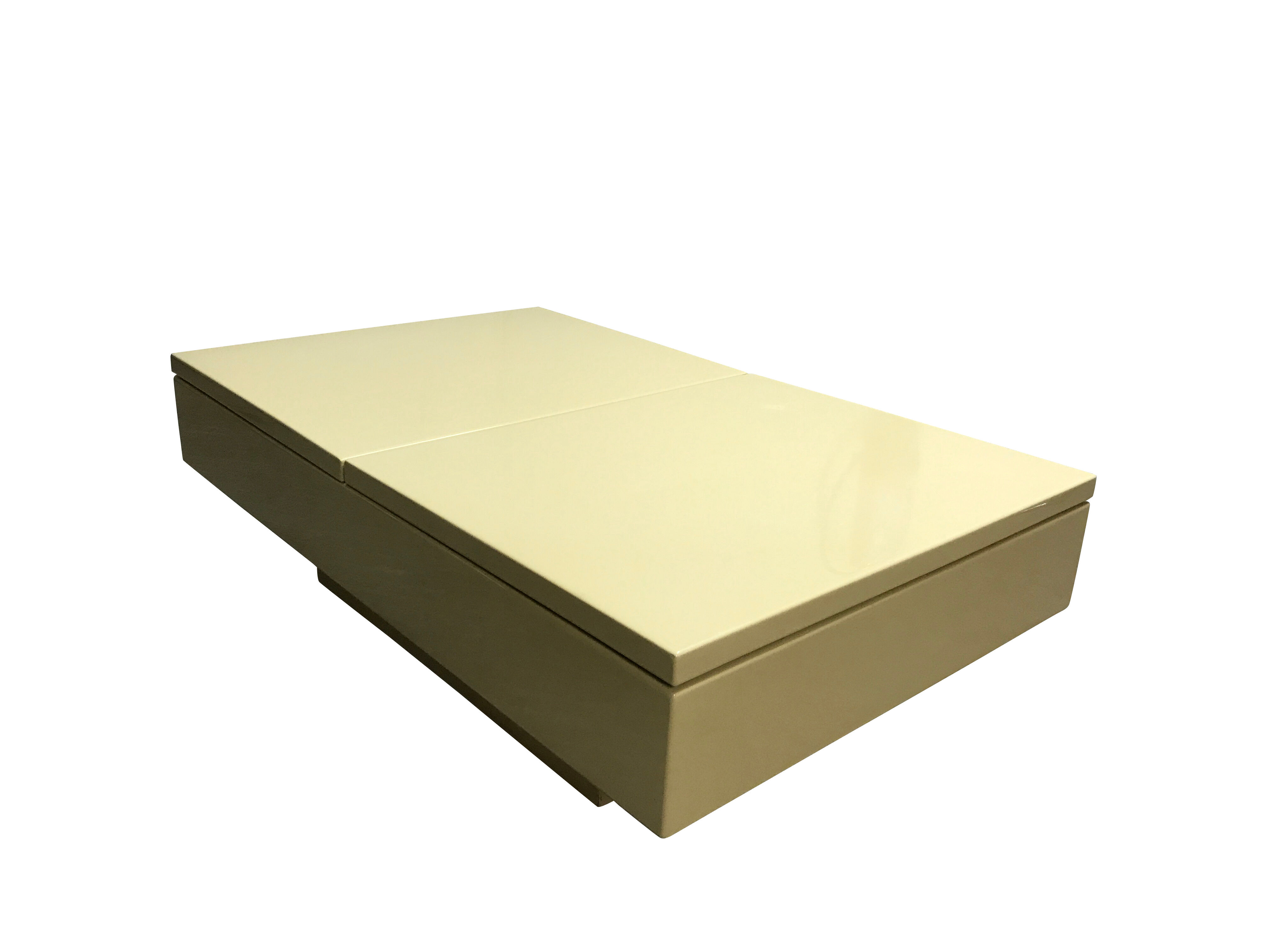 Vintage hidden bar coffee table, 1970s