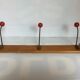 Old wood metal coat rack