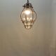 Vintage blown glass lantern suspension in Venetian style, evoking the