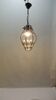 Vintage blown glass lantern suspension in Venetian style, evoking the