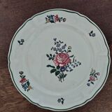 Villeroy & Boch dinner plate, Alt Strasburg model, pink flower