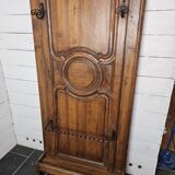 Wall-mounted locker in walnut