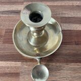 Brass thumbscrew candle holder