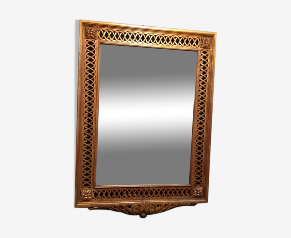 Gilded carved wooden mirror 1920 69x97cm