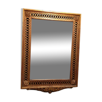 Gilded carved wooden mirror 1920 69x97cm