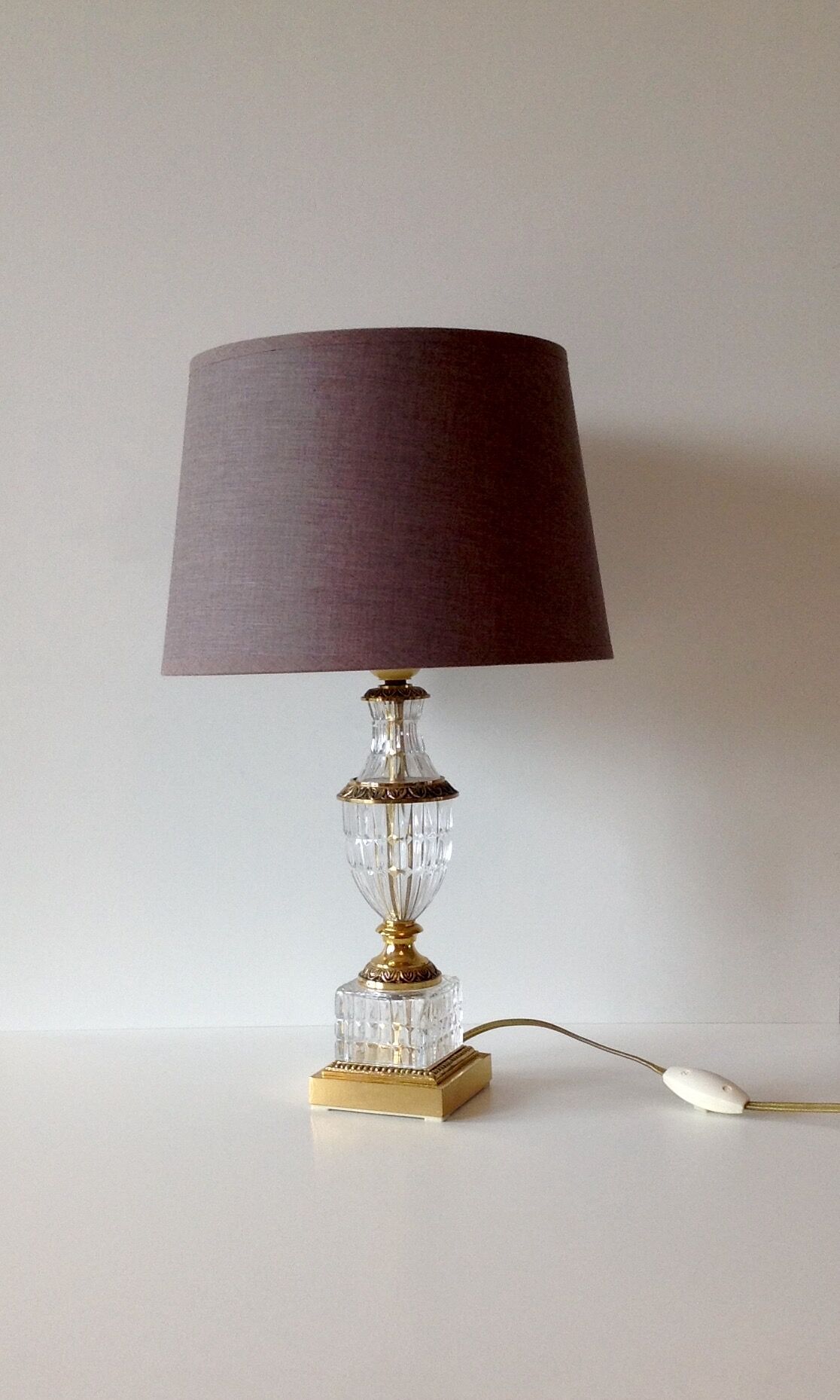 Lamp art deco crystal