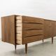 Vintage oak sideboard by Bydgoskie Fabryki Mebli, 1960, Poland