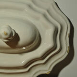 Vegetable soup tureen lid Moustiers 18th century South France