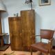 Asymmetrical cabinet Art Deco walnut