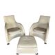 "Loge" armchairs & ottoman by Gérard Van den Berg for Montis, 1980s