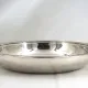 Christofle Perles round hollow plate, bowl, silver-plated salad bowl, excellent condition.