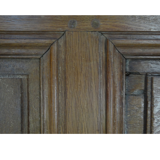 Porte ancienne de placard en chêne.