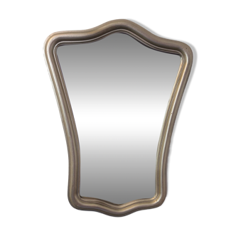 Louis XV style silver mirror 67 x 50 cm