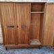 3-door walnut wardrobe